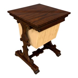 William IV Rosewood Worktable, 1830 For Sale