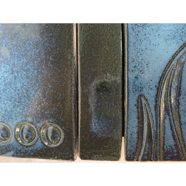 Late 20th Century Late 20th Century Handcrafted Ceramic Wall Mirror For Sale - Image 5 of 9