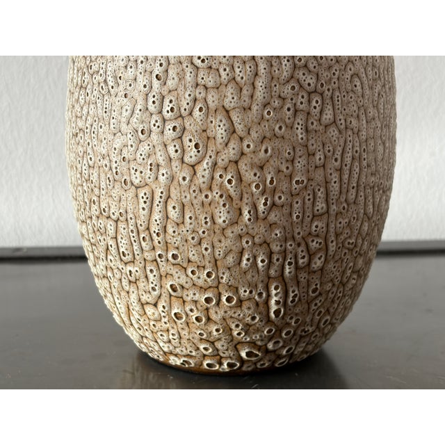 Hand-Thrown Ceramic Vase with Shrink Glaze by Albert Kiessling, 1950s For Sale - Image 12 of 18