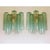 Italian Murano Glass Tronchi Wall Sconces in Green Tone by Simoeng, Set of 2 For Sale - Image 6 of 9