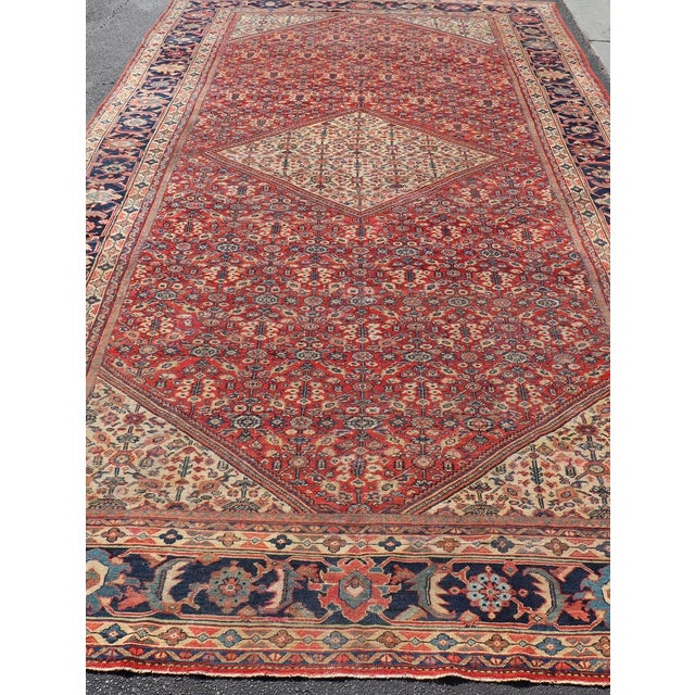 Antique Persian Sultanabad Large Gallery Rug With Sub-Geometric Motifs For Sale - Image 12 of 16