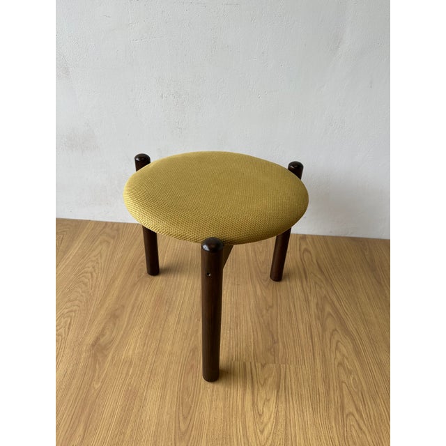 Mid-Century Modern Modernist Brown Stool, 1970s For Sale - Image 3 of 18