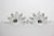 Glass Art Deco Crystal Candleholders Flower Shape a Pair For Sale - Image 7 of 8