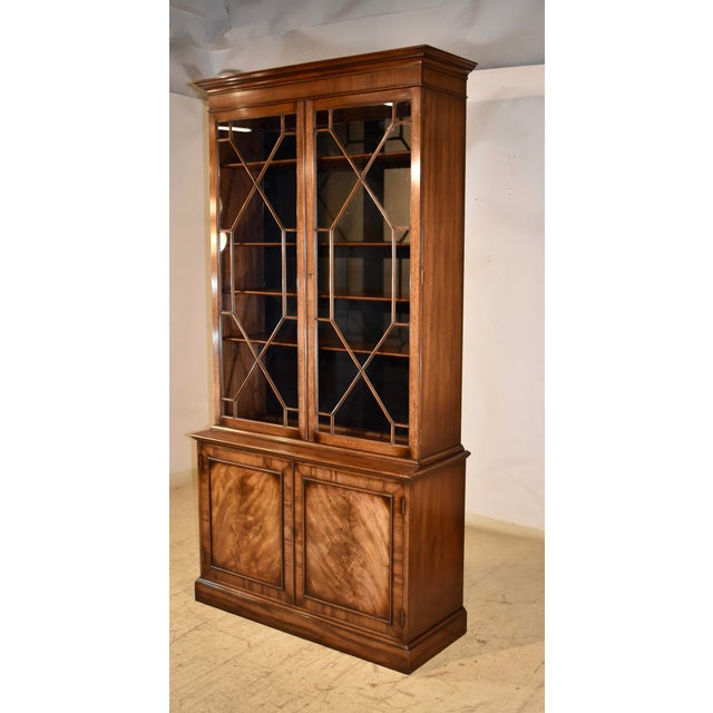 English English Mahogany Bookcase, Circa 1920's For Sale - Image 3 of 8