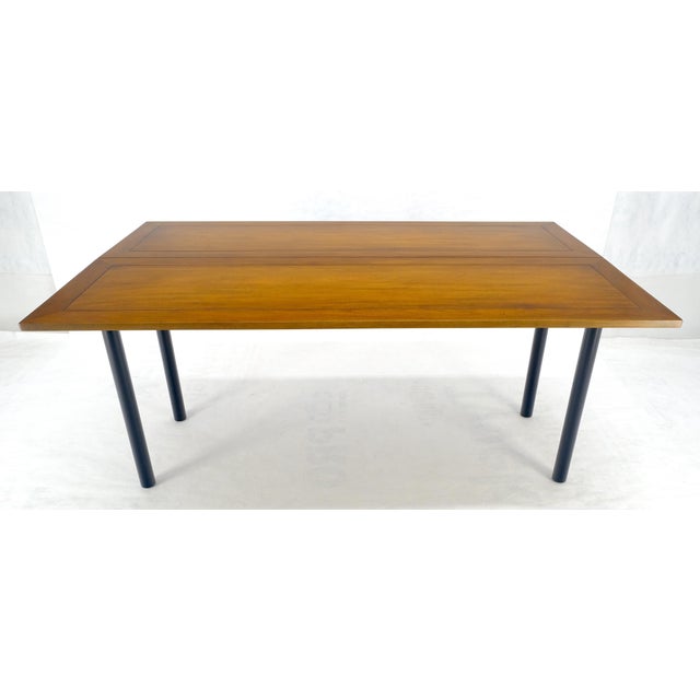 Kittinger Ebonized Base Flip Top 64” Long Console Dining Table c1960s MINT! For Sale - Image 18 of 18