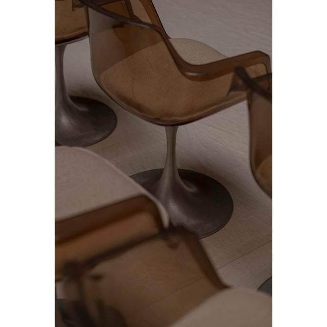 Metal Space Age Dining Chairs, France, 1970s, Set of 6 For Sale - Image 7 of 13