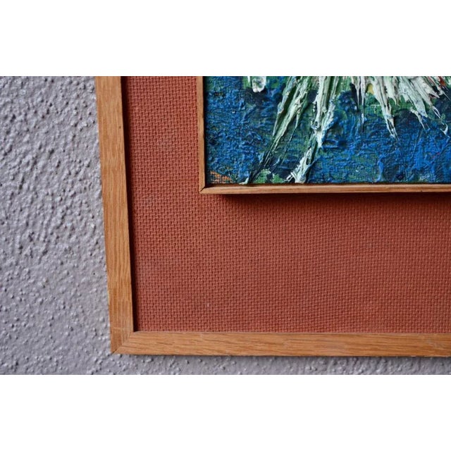 Wood Luc, Abstract Composition, 1970, Painting on Panel For Sale - Image 7 of 11