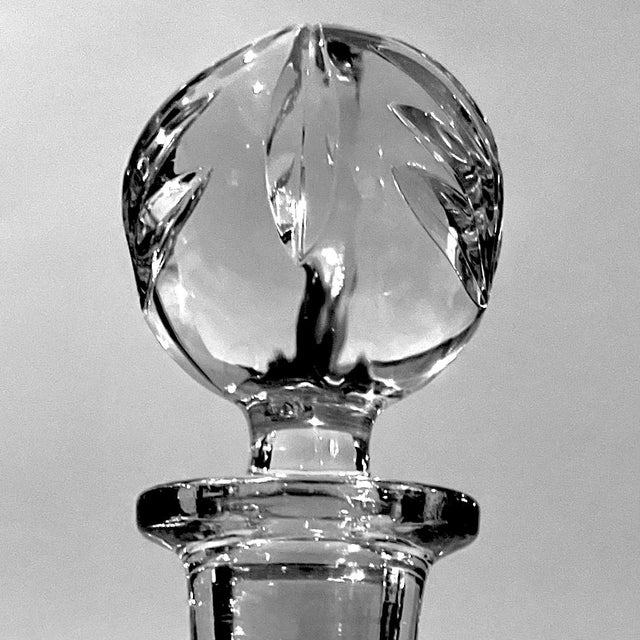Antique Georgian Style Cut Lead Crystal Decanter For Sale - Image 6 of 9
