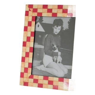 Christian Dior Marquetry Picture Frame, circa 1980 For Sale