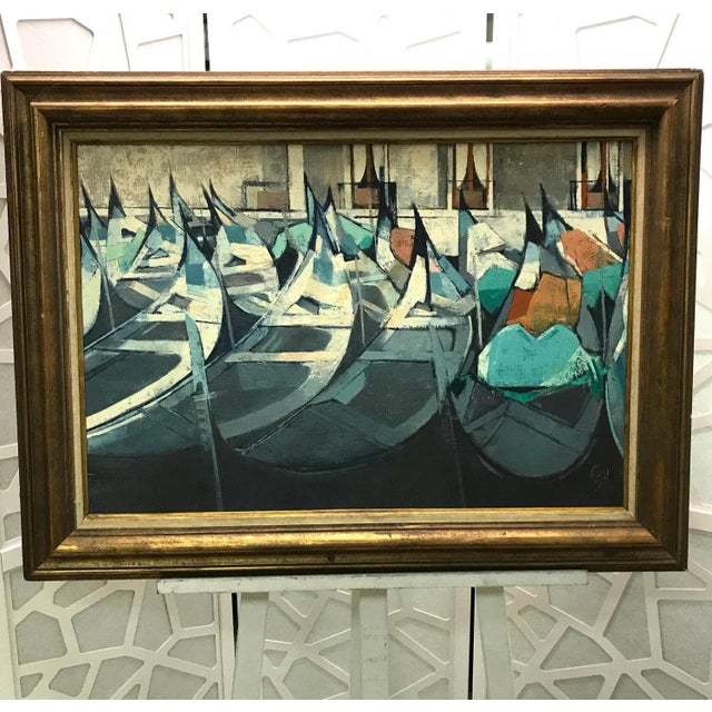 Work on canvas Gilded wooden frame 66,5 x 90 x 3,5 cm CÉELLE is an artist born in France in 1929 and died in 2018. Her...