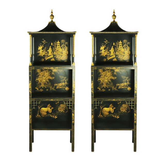 Vintage Louis XVI Style Chinoiserie Display Case For Sale - Image 10 of 11
