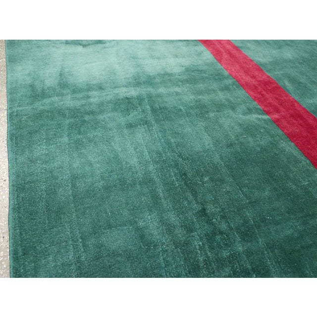 Galerie Shabab Collection Mid-20th Century Turkish Art Deco Style Carpet For Sale - Image 4 of 9
