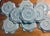 Hollywood Regency Vintage Juliska Ceramics Charger “Berry and Thread Ice Blue Collection”- Set of 9 For Sale - Image 4 of 11