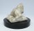 Vintage: 1960's-70's, Italian carved Carrara Marble and honed sculpture, of a female figure in a reclined repose position,...