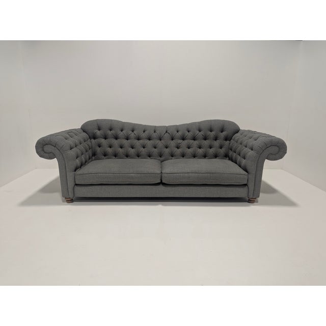 Large Vintage Chesterfield Sofa For Sale - Image 13 of 15
