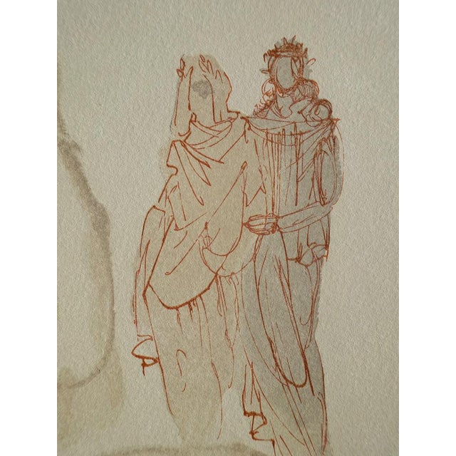 Salvador Dali, Le songe de Dante, Nude, Etching For Sale - Image 3 of 6