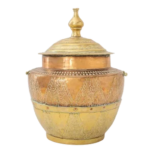 Late 19th Century Indian Brass Coal Scuttle