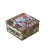 Chinese 3.75" Oriental Famille Rose Color Graphic Porcelain Square Box For Sale - Image 3 of 7