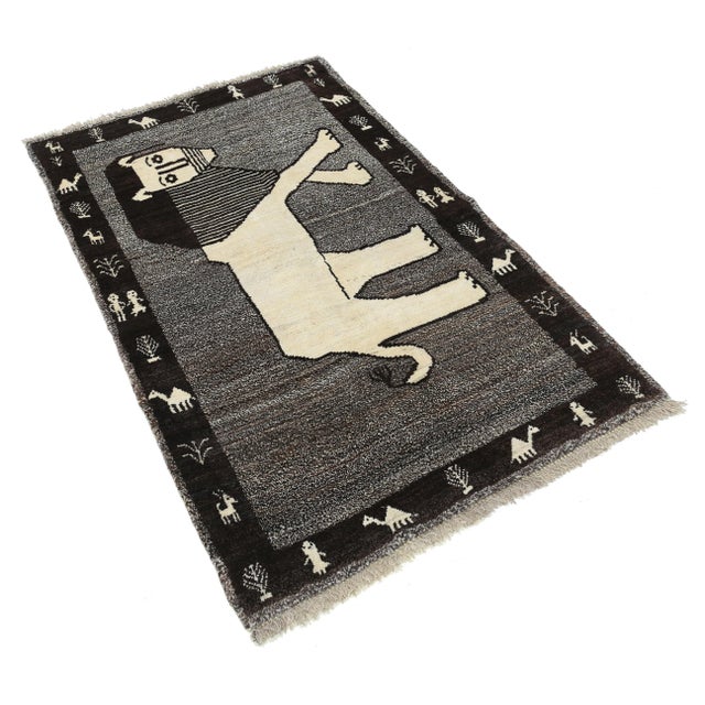 Traditional Fine Hand Knotted Persian Shiraz Rug For Sale - Image 3 of 4