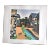 Vintage Signed Folio Size Mid 20th C. Lithograph of Japanese Neighborhood For Sale