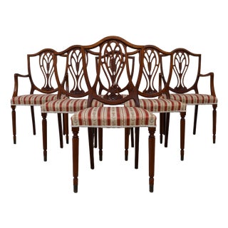 Danish Hepplewhite Mahogany Dining Chairs from Farre Møbelfabrik, 1970s, Set of 6 For Sale