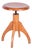 Mid-Century Swivel Piano Stool in Beech and Steel, Czech, 1950s For Sale