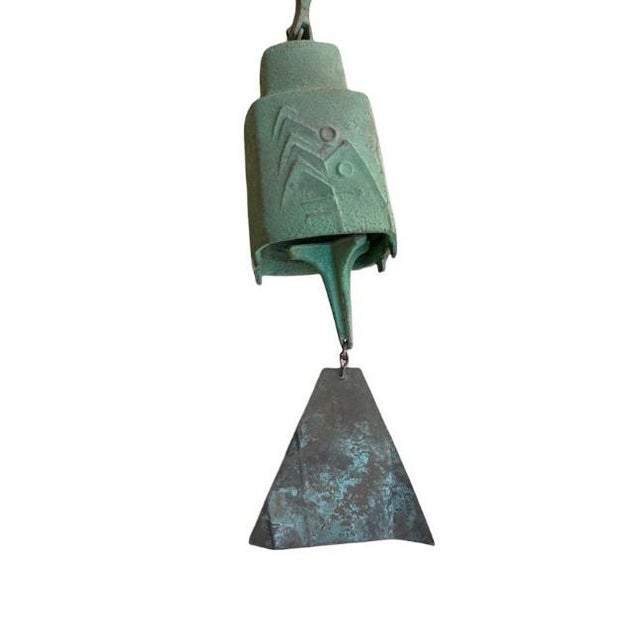 Mid 20th Century Vintage Authentic Paolo Soleri Cosanti Bronze Wind Bell With Stamped Maker's Mark For Sale - Image 5 of 8