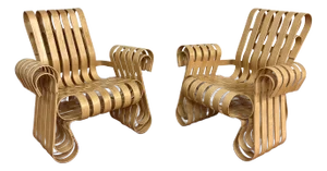 Frank Gehry “Power Play” Bentwood Chairs - A Pair