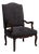 19th Century Louis XV Black Wood Club Chairs For Sale