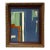 “River Moss" Abstract Art in Antique Frame, Transitional Living Room Art by JTS For Sale