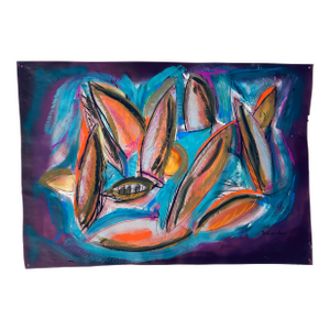 Mixed-Media Painting on Paper by Erik Sulander