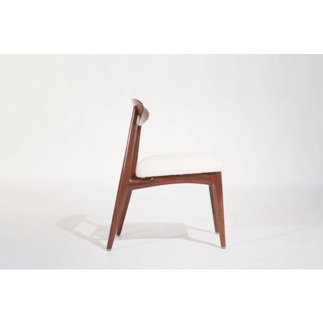 Sculpted Walnut Desk Chair by C. Stan Morris, crafted in 1967 and meticulously restored to its original glory by Stamford...