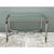 Metal Vintage Rectangular Metal and Glass Table After Maison Jansen For Sale - Image 7 of 13