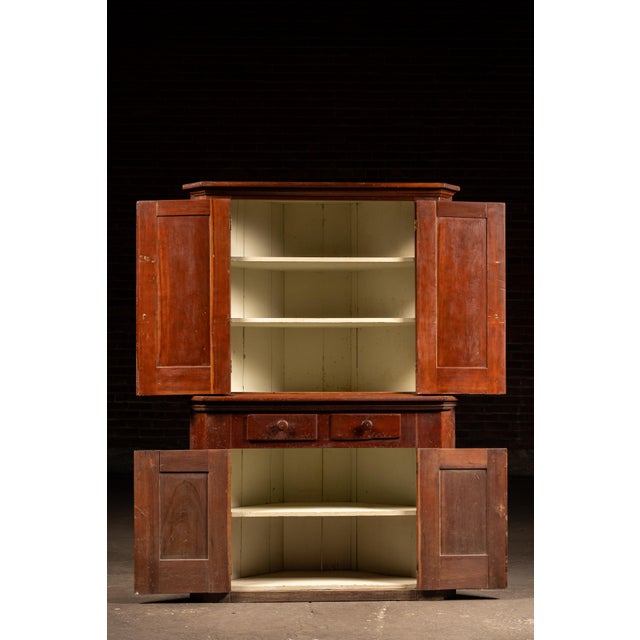 American 19th Century American Primitive Corner Cabinet For Sale - Image 3 of 12