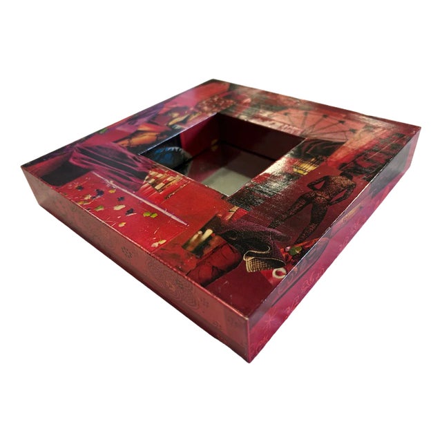 Paper Collage Mirror, 2000s For Sale