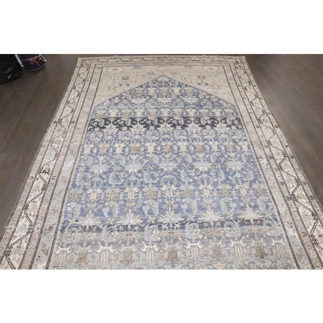 Blue Early 20th Century Blue Large Corridor Persian Malayer Rug - 6'10" x 20' For Sale - Image 8 of 15