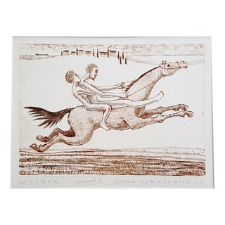 Czeslaw Tumielewicz, A Jump, 2014, Etching For Sale