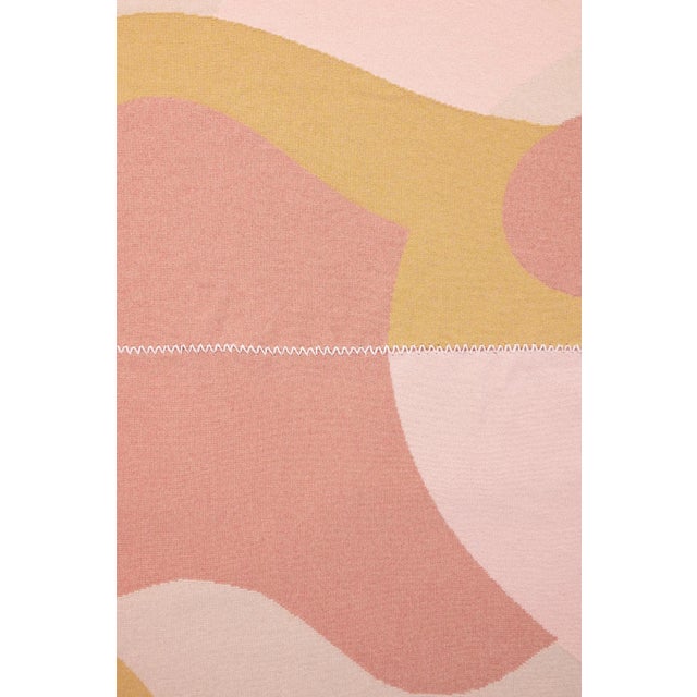 Contemporary Abstract Wool Blanket For Sale - Image 3 of 5