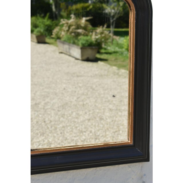 Antique Louis Philippe Ebonised and Gilt Mirror For Sale - Image 6 of 8
