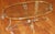 ​Louis XV Style Steel & Brass Glass Top Coffee Cocktail Table Attributed to Labarge Dimensions : 54" Wide X 32" Deep X...