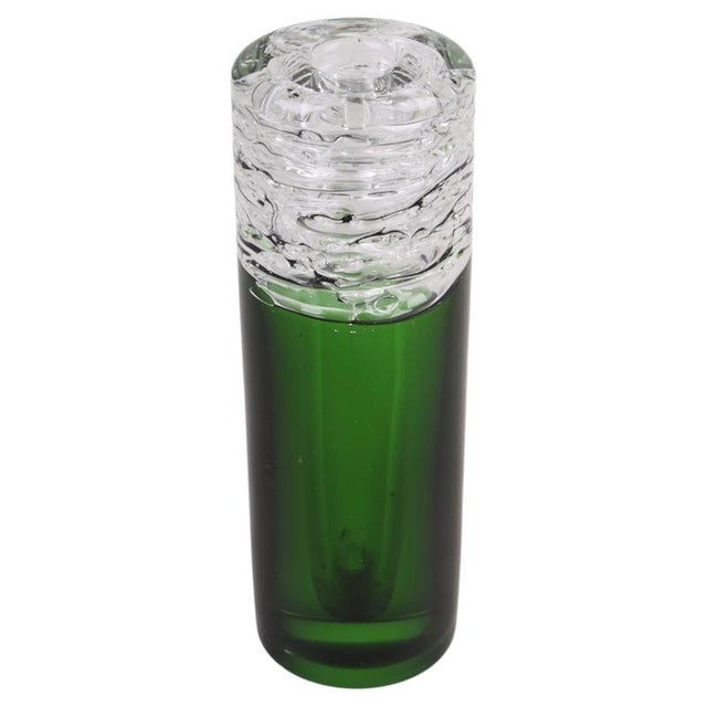 Gold Mid-Century Vase by F. Vízner for Glasswork Škrdlovice, Czech, 1970s For Sale - Image 8 of 8