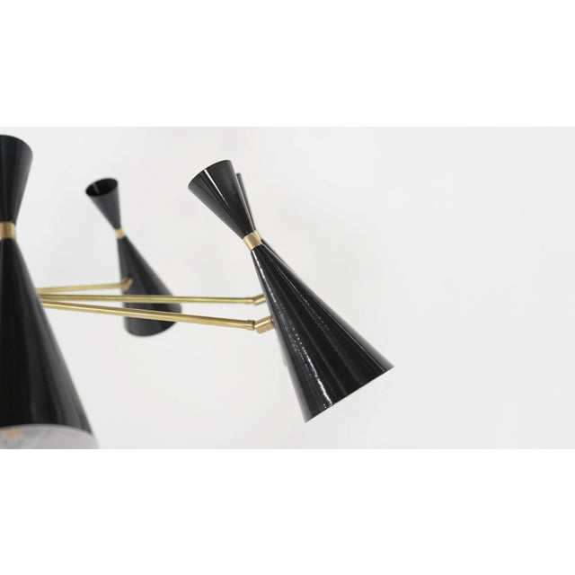 Metal Monolith Chandelier For Sale - Image 7 of 9