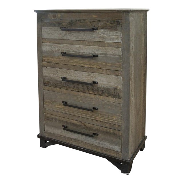 Greenview Loft 5 Drawer Chest / Highboy Dresser For Sale