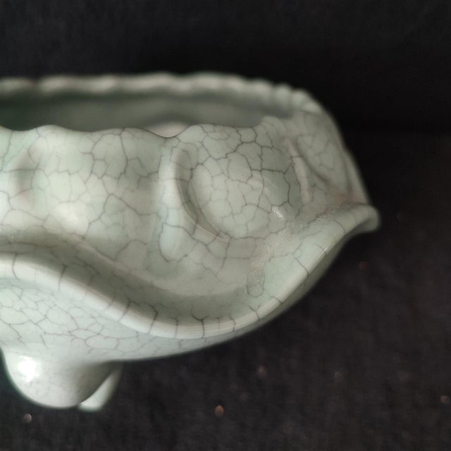 Ceramic Chinese Ceramic Pot,Guan Ware Crackle Glaze Celadon Porcelain Bowl For Sale - Image 7 of 10