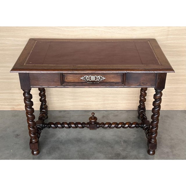 Beautiful walnut desk table that can be used as a desk or work table. Made of robust walnut wood. All its legs and...