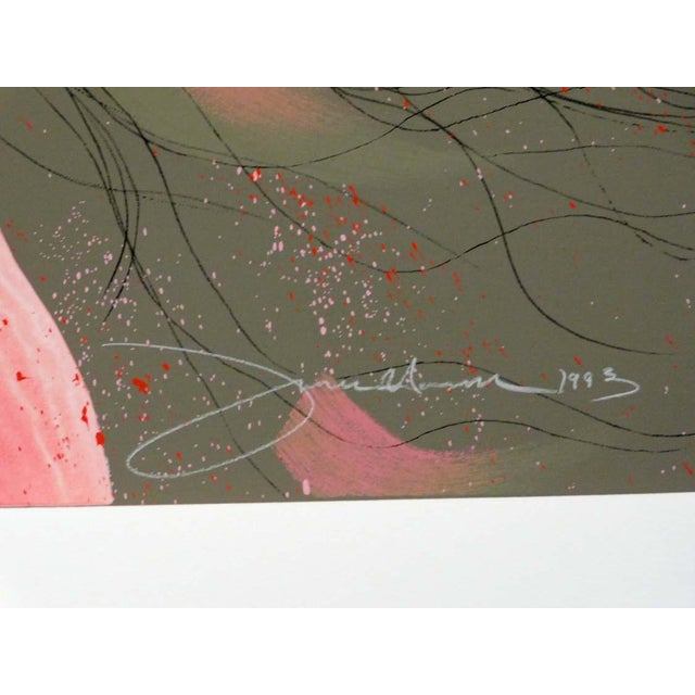 Frank Howell "Summer Guilds the River Rose"Unframed Serigraph Paper Hand Signed For Sale - Image 9 of 9