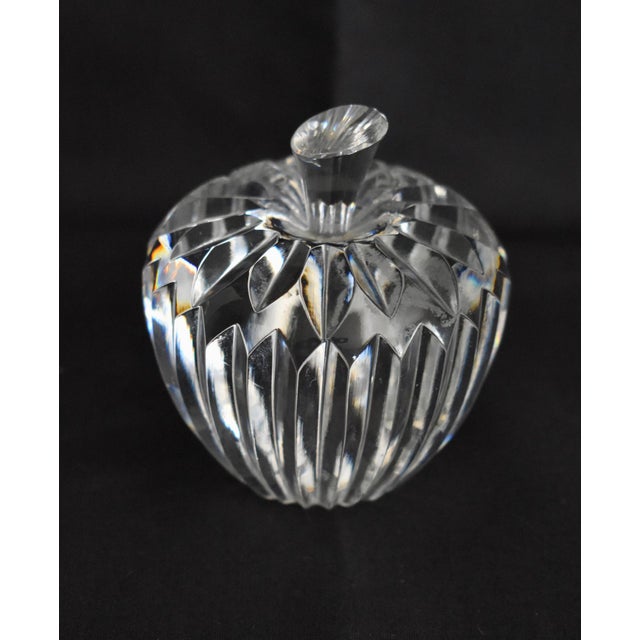 Vtg. Signed Waterford Crystal Apple Paperweight, Sculpture, Figurine For Sale In Philadelphia - Image 6 of 13