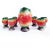 Postmodern Ceramic Watermelon Pitcher and Cups from Falco, 1970s, Set of 7 For Sale - Image 3 of 6