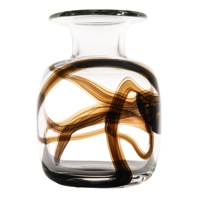 Tundra Vase in Glass attributed to Michael Bang, 1970s For Sale