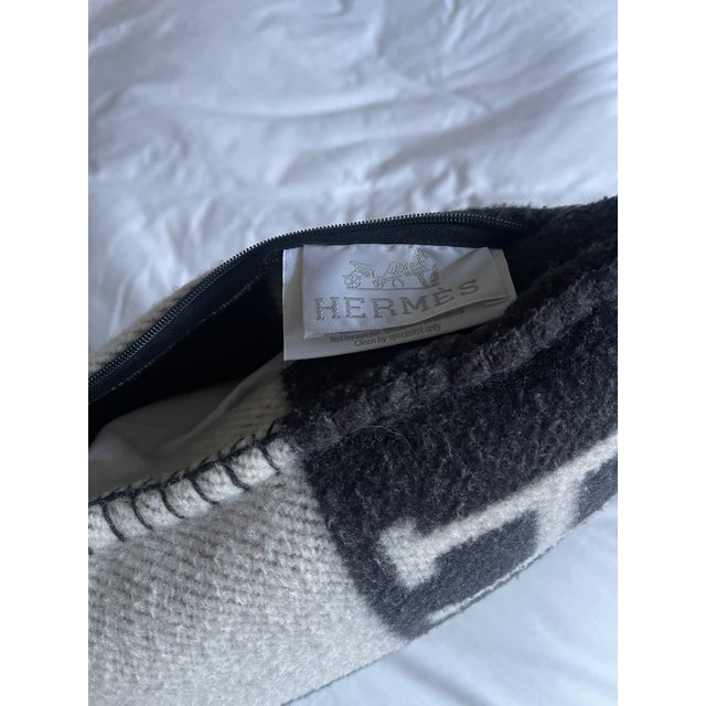 Black and White Hermes Pillow. 20" x 20"